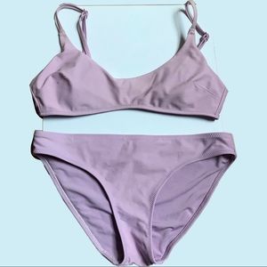 Lavender Aerie Scoop Bikini Set